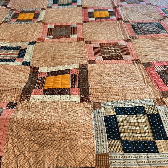 Vintage circa 1890’s signed Quilt “Nine Patch Variation” - Picture 3 of 16